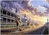 Horse Racing Jigsaw Puzzle 1000 Pieces for Adults – Equestrian Puzzle Gift for Horse Lovers – 1000pc Horizontal Puzzle (50x70cm / 19.685