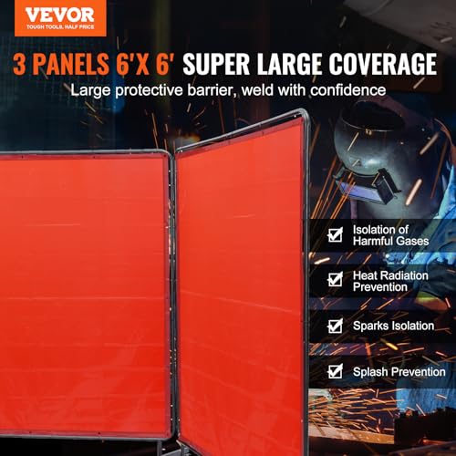 VEVOR 6' x 6' Welding Protection Screen