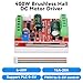 Ransanx 2PCS 6-60V 400W DC Three-Phase Brushless Motor Speed Controller with Hall ，PWM Motor Control Driver Board 12V 24V 48V with Forward/Reverse/Stop/Brake Function