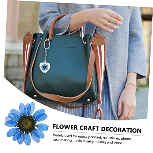 COHEALI 120 Pçs Flores De Margarida Secas Feitas À Mão Charme Pulseiras Flores Decoração Flores Seca