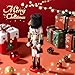 COMBIUBIU 11.8 Christmas Decorations Nutcracker Hanging Ornaments,Wooden Nutcracker Figures,Festive Collectible Nutcracker Gift forTable Desktop Fireplace