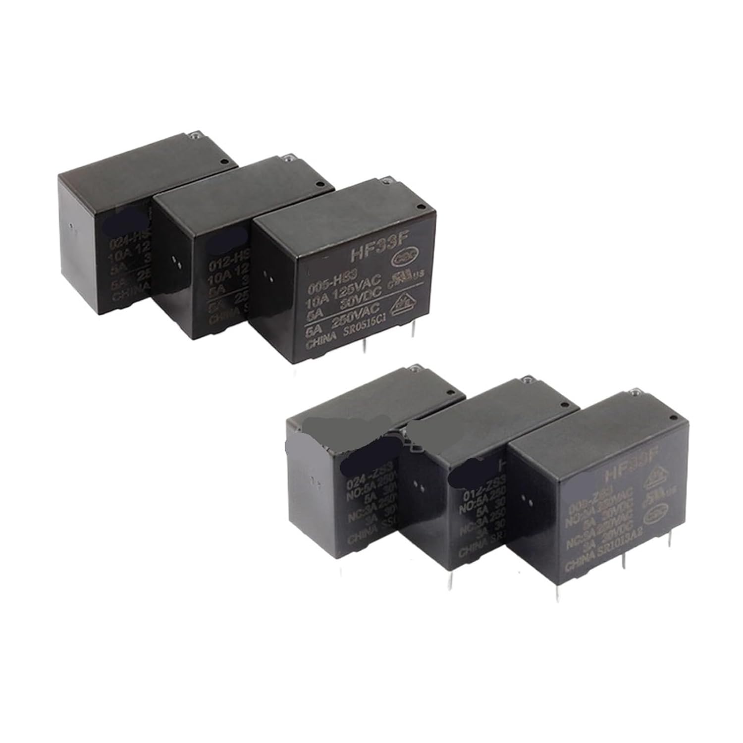 5PCS/LOT Relay JZC-33F HF33F-005 012 024-HS3 ZS3 4PIN 5PIN(24-HS3)
