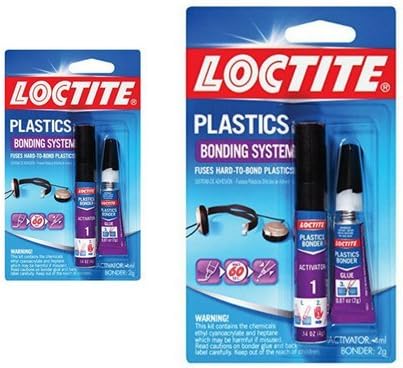 Loctite Super Glue Plastics Bonding System with Activator 2-Gram (681925) (2 Pack) โฆ