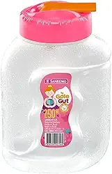 Sanremo - Garrafa Plástica Infantil com Bico Valvulado de 250ml, Linha Gole Gut