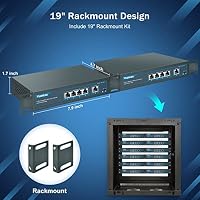 YuanLey 5 Port Gigabit PoE Switch with 4 Port PoE, 802.3af/at 78W Eingebaute Leistung, Lüfterloses, Nicht Verwaltetes Plug & Play – Ansicht 5