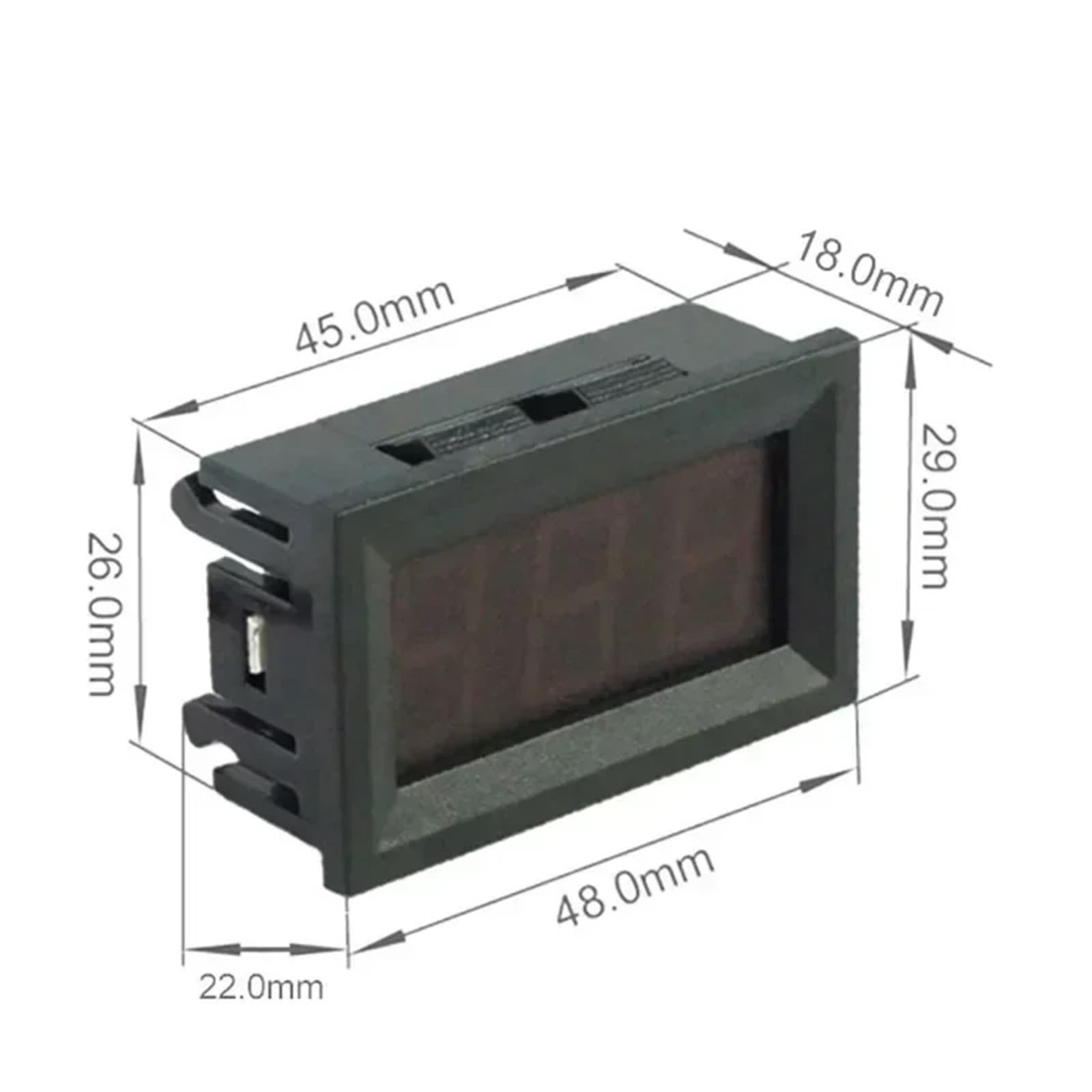 Cyfrowy wyświetlacz LED 0,56 cala miernik napięcia AC 30-500 V AC 0-600 V woltomierz kalibracja odczytu DC 3,5-30 V DC 0-100 V czerwony zielony niebieski (AC 0-600 V, zielona dioda LED)