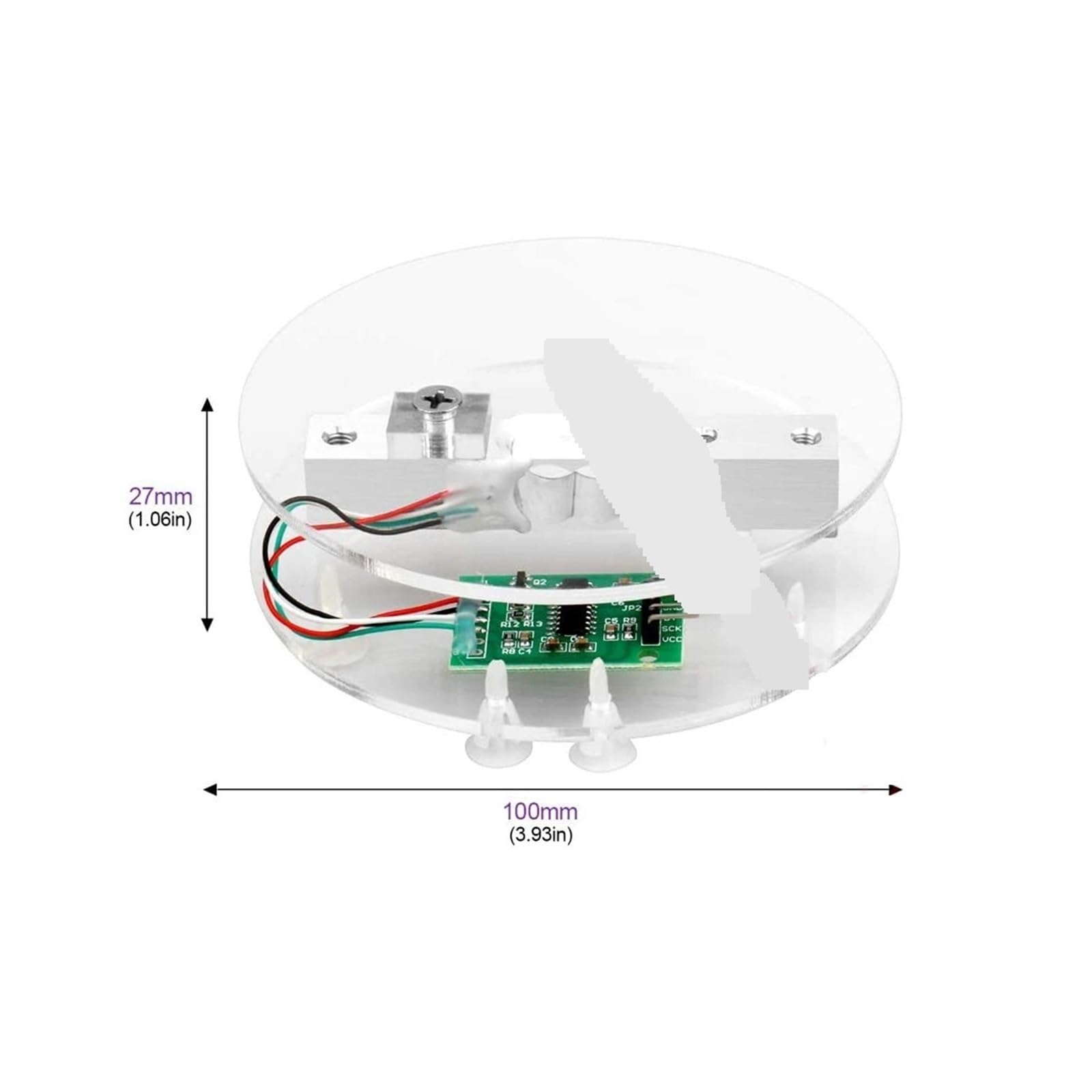 Load Cell, Digital Load Cell Weight Sensor HX711 AD Converter Breakout Module 5KG 10KG Portable Electronic Kitchen Scale,for Measure Force, Pressure(5KG)