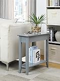 Convenience Concepts American Heritage Wedge End Table, Gray