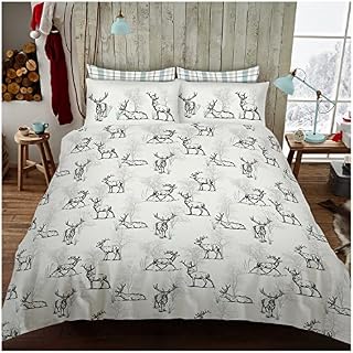 GC GAVENO CAVAILIA Easy Care Duvet Cover Printed Quilt Set Reversible Bedding, Single, Grey