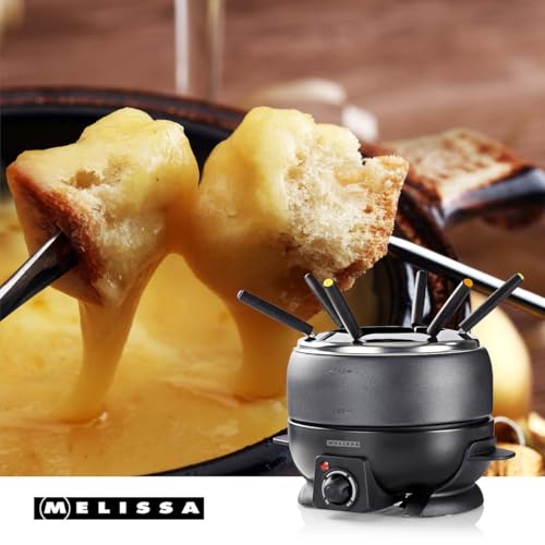 Miniatura 2 de Melissa Set De Fondue - Eléctrico, 2,3 L De Capacidad, 800w - 6 Tenedores De Colores - Antiadherente - Temperatura Ajustable - Asas De Tacto Frío - Para 6 Personas