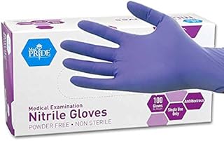 MedPride Powder-Free Nitrile Exam Gloves, Medium, Box/100