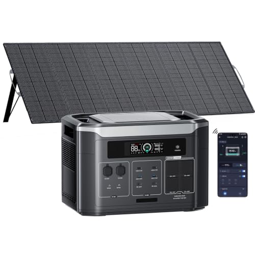 Image of BP3000 Solar Generator with 500W Panel Portable Power Station, 3200W AC Outlets (6400W Peak), 2048Wh Power Station Expandable to 16kWh, LFP Battery, 1800W Fast Charging (BP3000+500W)
