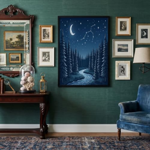 Cuadros de arte de pared para salón: paisajes modernos de constelaciones y decoración de lienzo