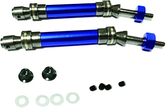 2pcs Metal Rear CVD Drive Shaft Transmission Axle for RC 1/10 ECX 2WD Torment Ruckus Circuit AMP Series Upgrade Parts Dark Blue