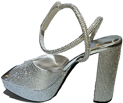 Jeffrey Campbell Diamonds Heels Silver 92