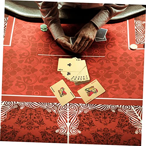 ibasenice 3stücke Goldene PVC Pokerkarten Wasserdichtes Langlebiges Kartenspiel Für Partys Und Für Bridge Poker Und Spieleabende Karten – Bild 4