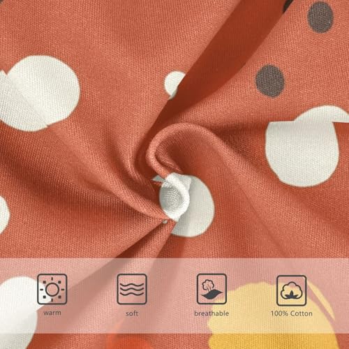 White Polka Dot Red Background Little Boys Cotton Kids Underwear Cute Undies3