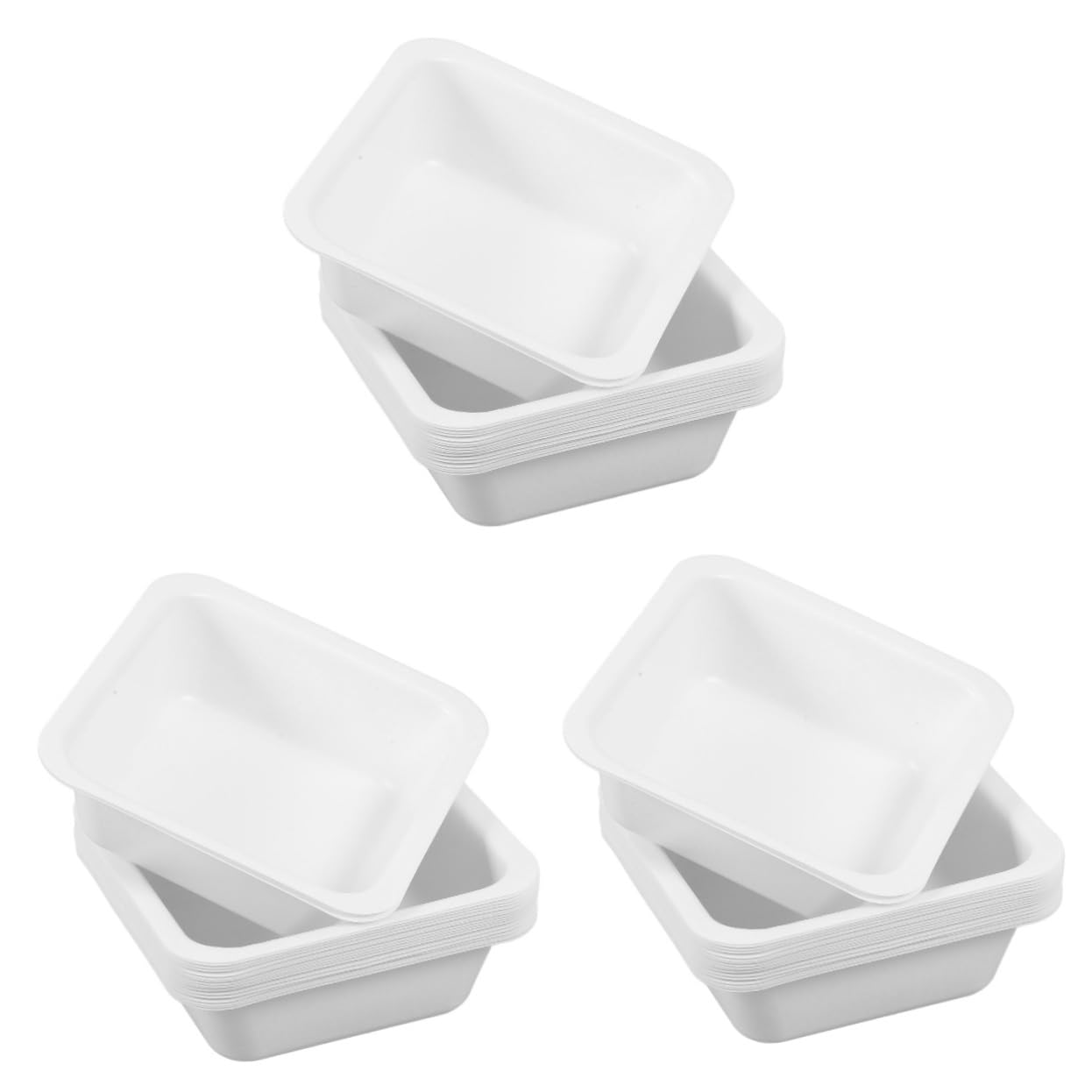 SOESFOUFU 3sets Versatile Weighing Equipment Square Weigh Boat Small Weighing Trays Lab Friendly 20pcs*3