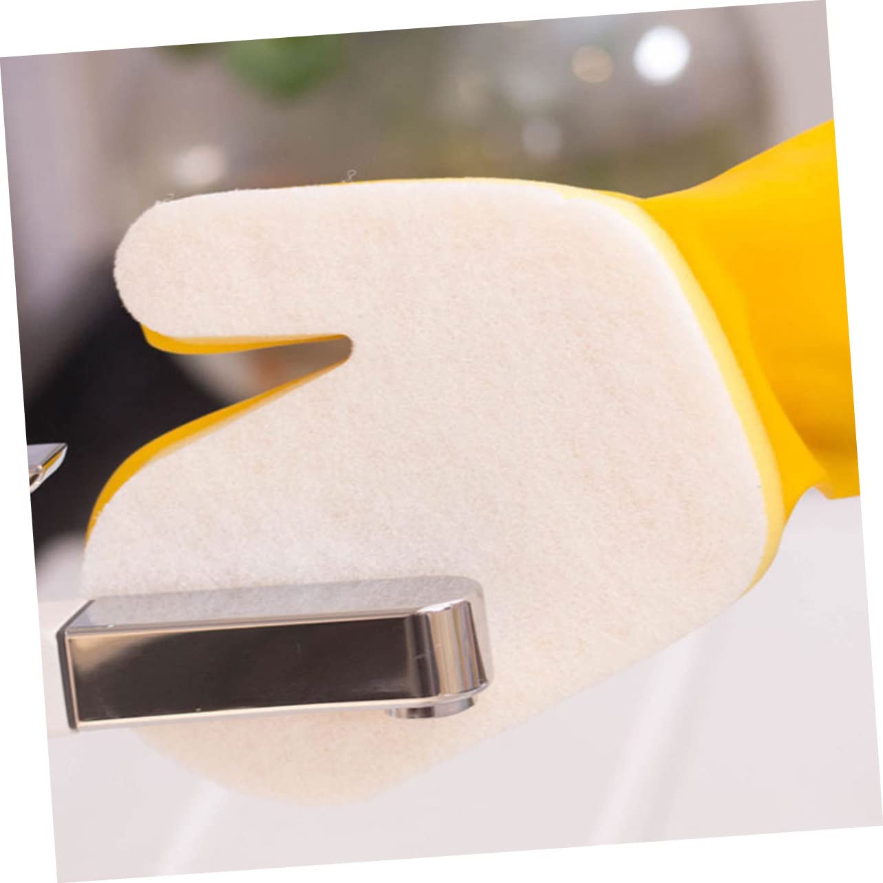 Yardwe 6 Piezas Guantes De Limpieza De Látex Limpieza De Piscinas De Casa Limpieza De Guantes De Goma Guantes De Goma Para Fregar Manga Del Brazo Esponja Medio Hombre