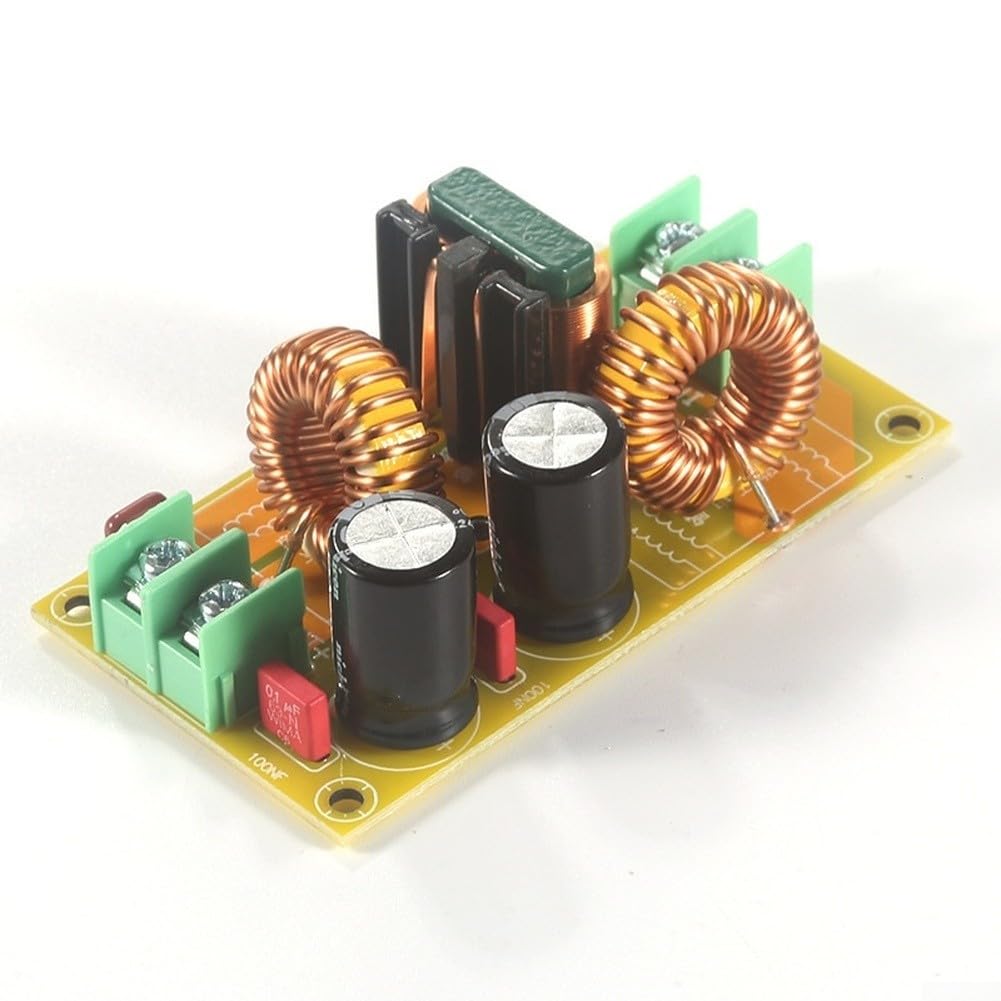 Filtre DC LC pour EMI, module de suppression électromagnétique 10 A 20 A DC50 V pour systèmes audio et automobiles (20 A)