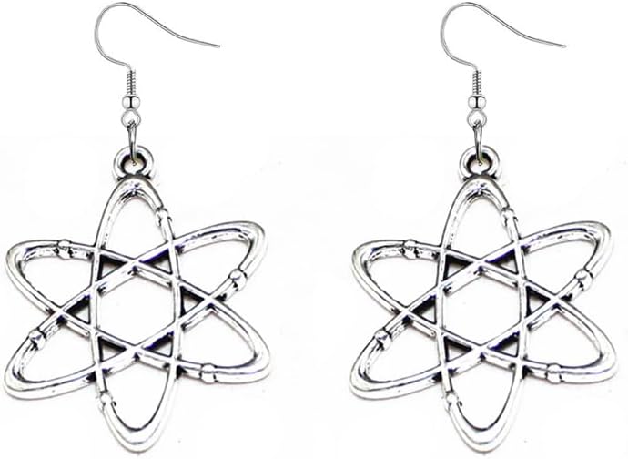 ONLYJUMP Biology Chemistry Earrings Gift for Women Microscope Dangle Earrings Silver Plated DNA Double Earrings Science Microscope Charms Earrings Jewelry Gifts