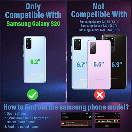 Funnysoul For Samsung Galaxy S20 Case Kids Girls Cute Cartoon Character Kawaii Girly Phone Cover Boys Teens Fashion Pattern Unique Design With Slide Camera Cover Women Cases For Galaxy S20 5G 6.2'' #TOP1