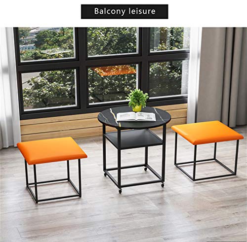Tabouret de rangement imperméable avec plateau en ardoise - 6