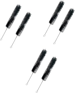 Homoyoyo 6 Pçs Limpador De Escova De Garrafa Canudos Inoxidáveis Limpador De Grelha Fumante Tobe Escova De Limpeza Escova De Limpeza De Tubos Grelhar Escova Limpa Tubo Escova Limpa