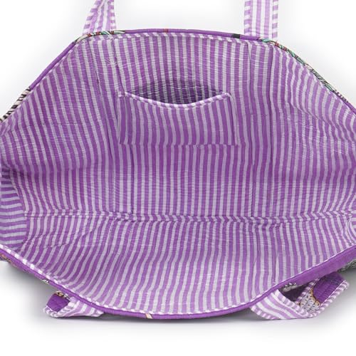 Image of Marubhumi Women Lightweight Travel Bag Purse Cotton Shoulder Tote Bag For Shopping Grocery & Beach Bag