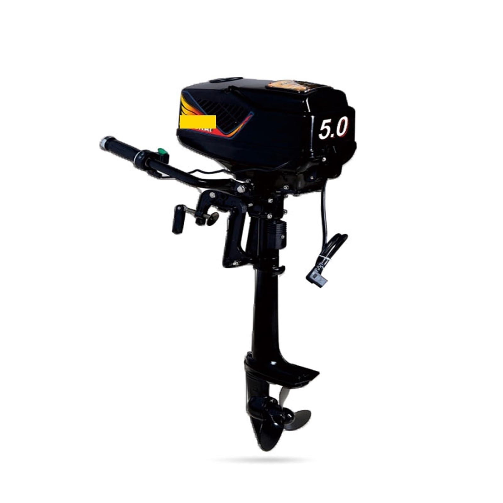 Motore fuoribordo, Motore fuoribordo elettrico brushless da 5,0 cavalli, con motore pesca 48 V e 1000 W di potenza(Long Shaft)