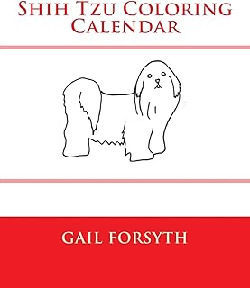 Shih Tzu Coloring Calendar