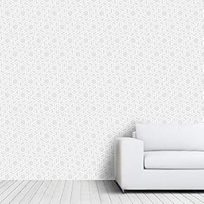 signwin Wall Mural Geometric Pattern Removable Self-Adhesive Wallpaper...