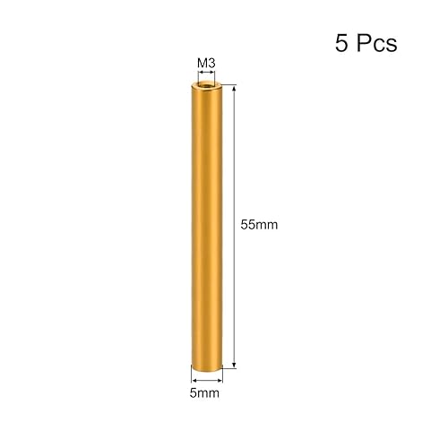 Miniatura 10 de uxcell 5 unids M3x70mm redondo aluminio Standoff columna espaciador hembra para Drone FPV Quadcopter Racing RC multirotors piezas DIY