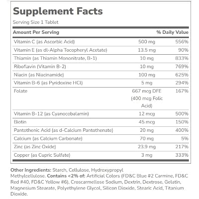 21st Century Vitamin B-Complex with Zinc Tablets 66 TABS