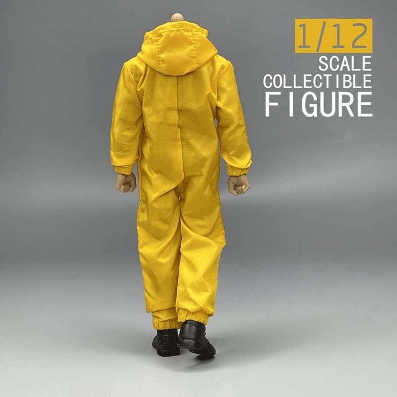 Miniatura 4 de ximitoy Ropa de soldado a escala 1/12 Modelo de mono amarillo de moda para 6 '' (sin figura)