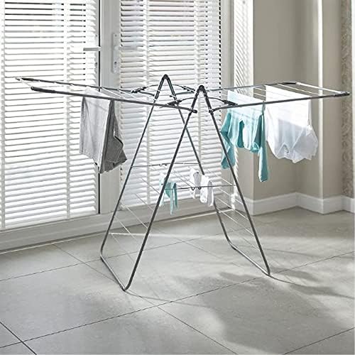 Pluto Packaging Extra Large Indoor Foldable Rack 13.5m X-Wing Airer Home Clothes Laundry Dryer