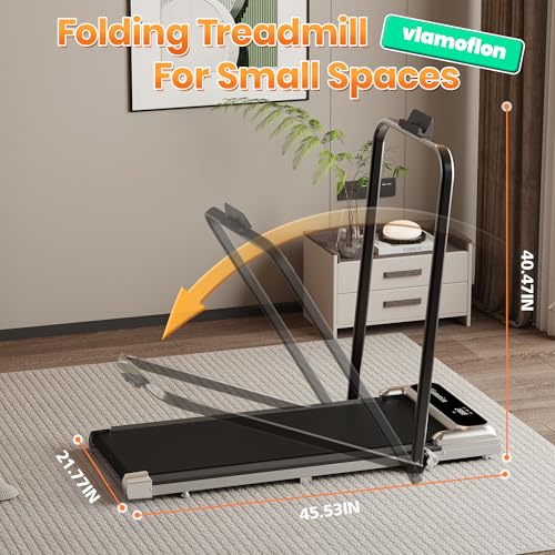 Walking Pad with Handle Bar, Treadmills for Home and Office,2.5HP Under Desk Treadmills with Rermote Control &LED Display,265 lbs - Image 6