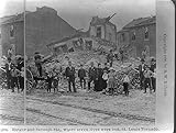 HistoricalFindings Photo: Rutger and Seventh STS., Where Seven Lives were Lost, St. Louis Tornado c1896