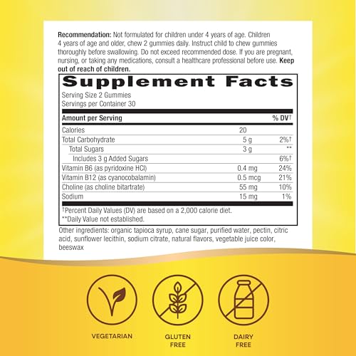 Nature's Way Kids Brain Builder Gummies, Ages 4+, Lemonade Flavored, 60 ct - image 5