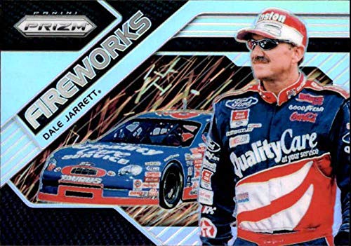 2018 Panini Prizm Fireworks Prizm #20 Dale Jarrett Quality Care/Robert Yates Racing/Ford Silver Prizm NASCAR Racing Trading Card