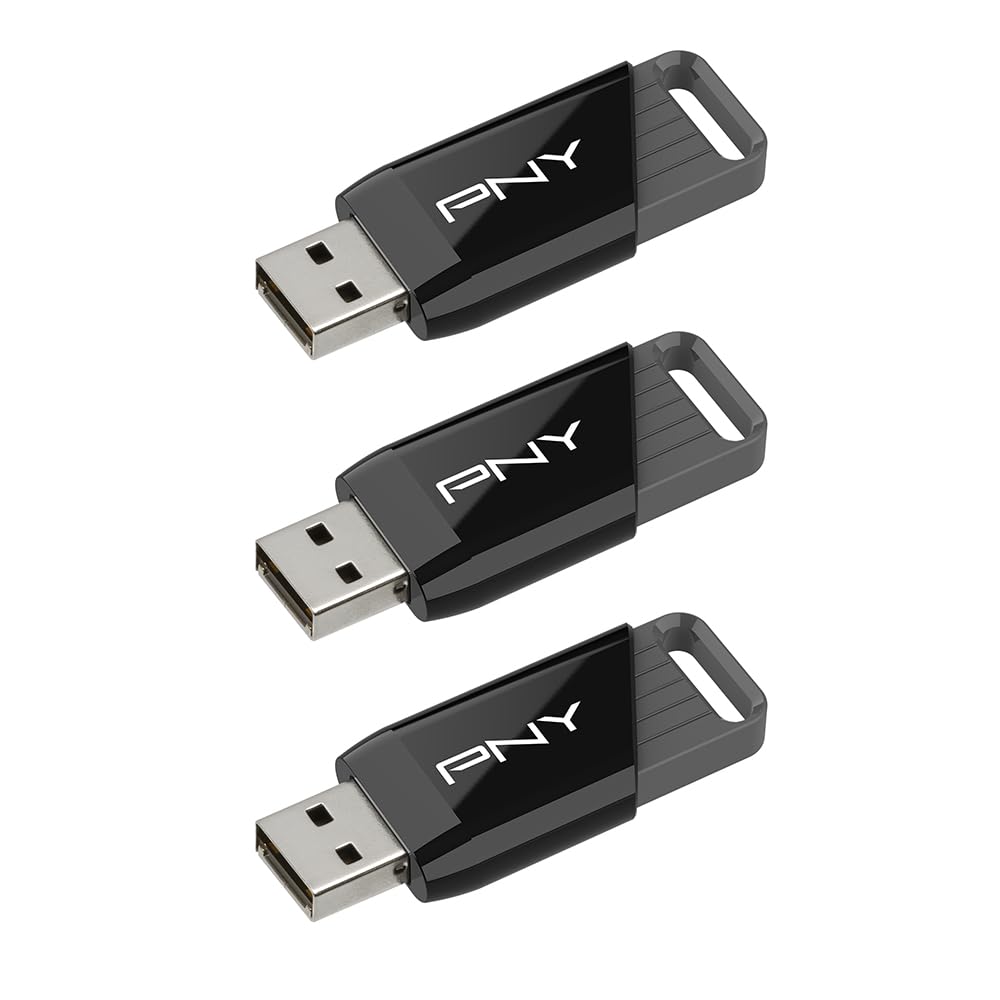 PNY 128GB Attaché X USB 3.2 Gen 1 Flash Drive 3-Pack