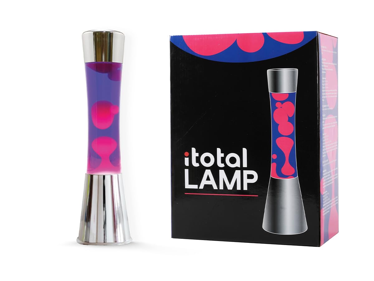 I-TOTAL Lavalampe Magie Dekolampe – lila/rosa