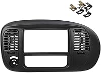 Vista 33 de GRAND ORANGE Cubierta de bisel para panel de instrumentos de tablero compatible con Chevy Chevelle El Camino 1968 sin Air Black