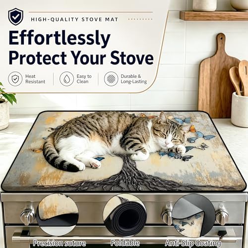 28x20 Stove Top Cover for Electric and Glass Stoves, Scratch Resistant Protector, Extends Kitchen Countertop Space, Ideal for Home Cooks and Busy Kitchens by seewan - Used condition - Image 5