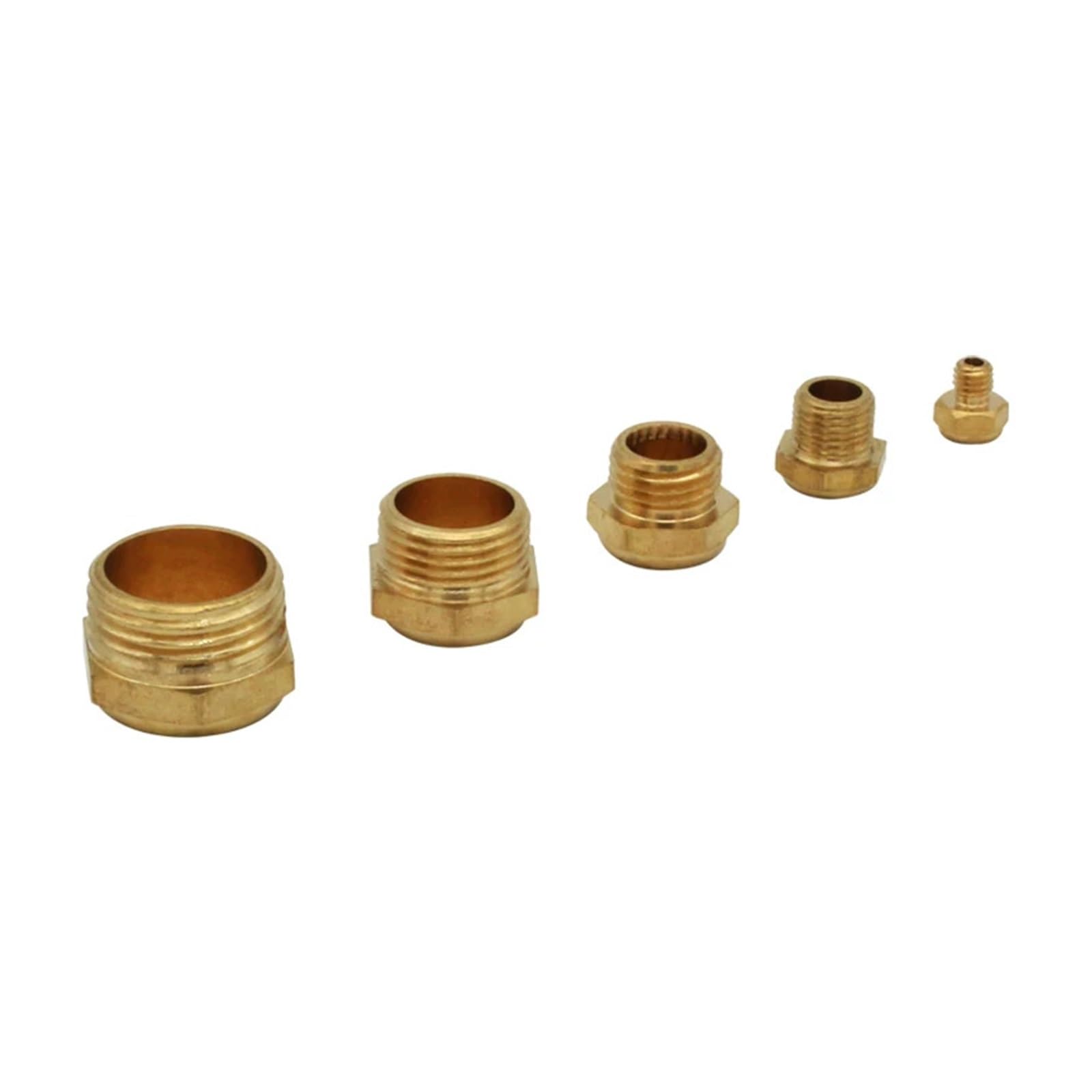 Mosiężne tłumiki pneumatyczne 10 szt. Mosiężne tłumik wydechowy M5 1/8" 1/4" 3/8" 1/2" tłumiki tłumika złączka filtra szumów reduktor miedzi (BSLM03)
