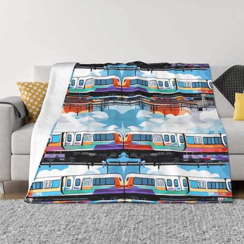 Plaid lit monorail couverture polaire douce pour soirées canapé