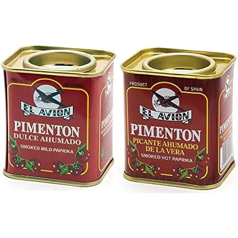 El Avion - 2er Set Pimenton Picante Ahumado - Scharfes und süßes geräuchertes Paprikapulver (2 x 75 g) Cover