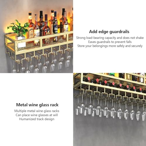 Grand rangement pour bouteilles de vin avec support mural moderne - 7