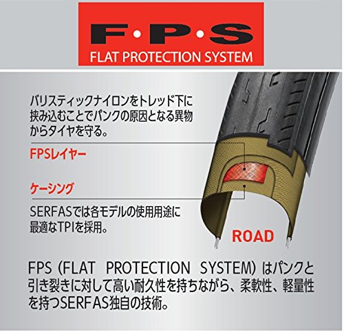 Serfas Reflective Drifter Tire With Fps, 26 X 2.0-Inch #TOP4