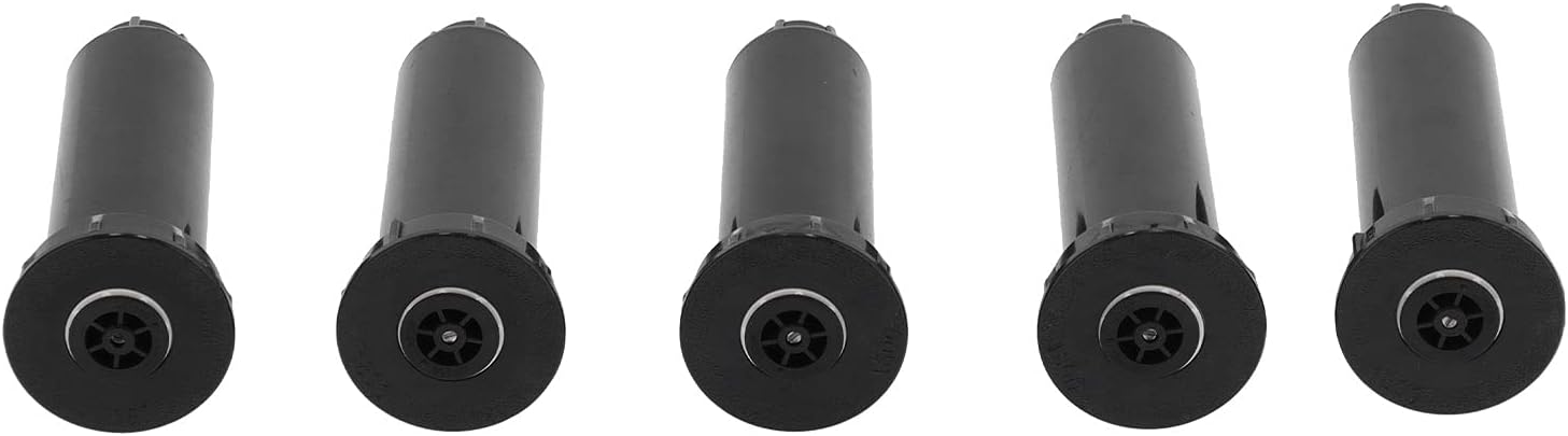 5Pcs Buried Sprinkler Nozzle with G1/2 Female Thread, Pop Up Lawn Irrigation Sprinkler Head, 25° - 360° Adjustable Scattering Angle, Built - in Filter and Stainless Steel Spring fo
